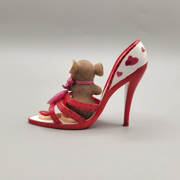 Charming Tails Figurine You're A Loving Sole 84/138 High Heel Shoe - Picture 4 of 8